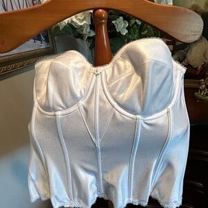 NWT Elegant White Bustier Women’s Corset Top Sz 34DD
